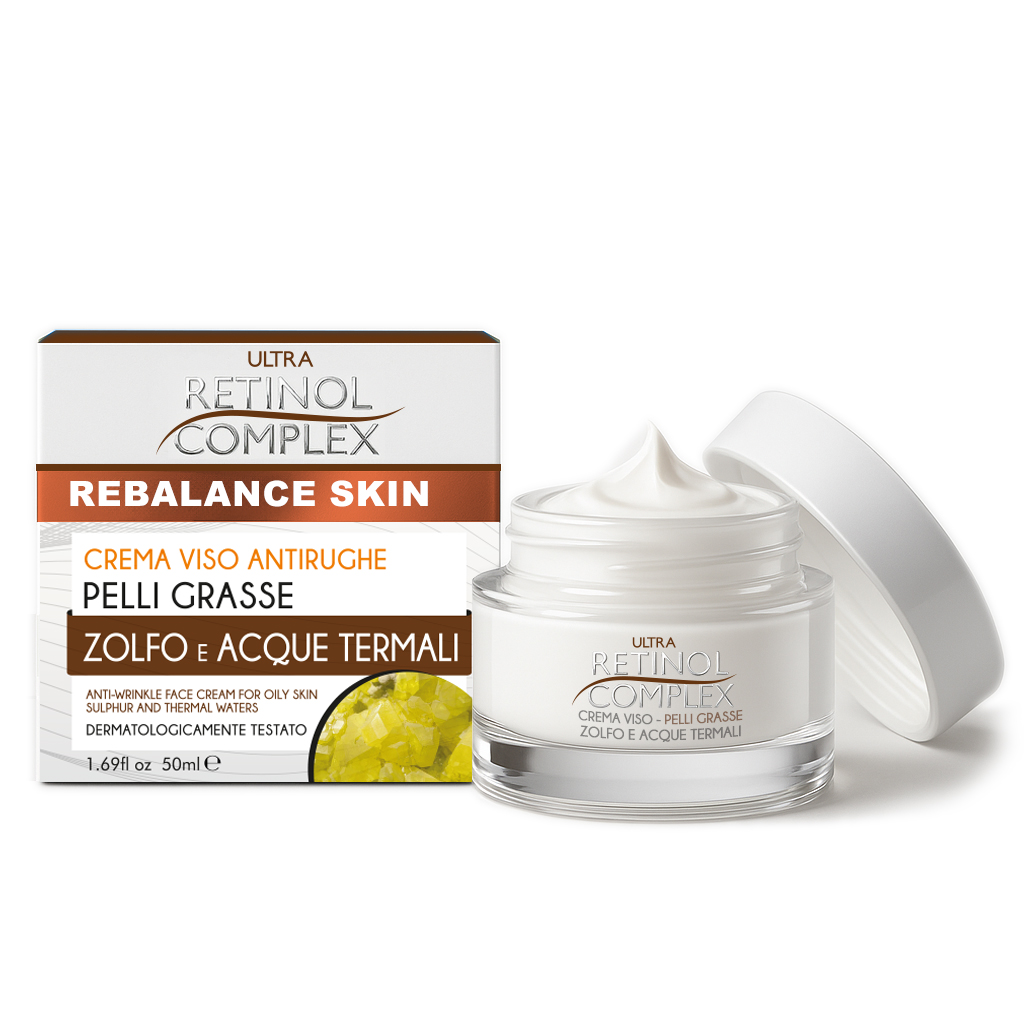 Crema viso allo zolfo e acque termali 50 ml Retinol Complex
