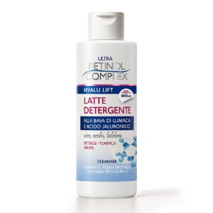 Latte detergente bava di lumaca e acido jaluronico 400 ml Retinol Complex