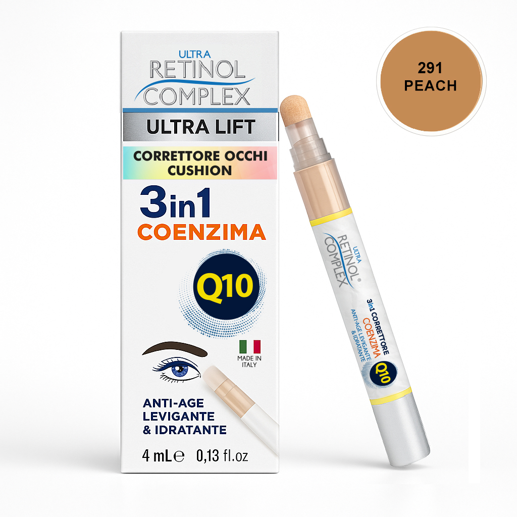 Correttore cushion con coenzima Q10 colore peach Retinol Complex