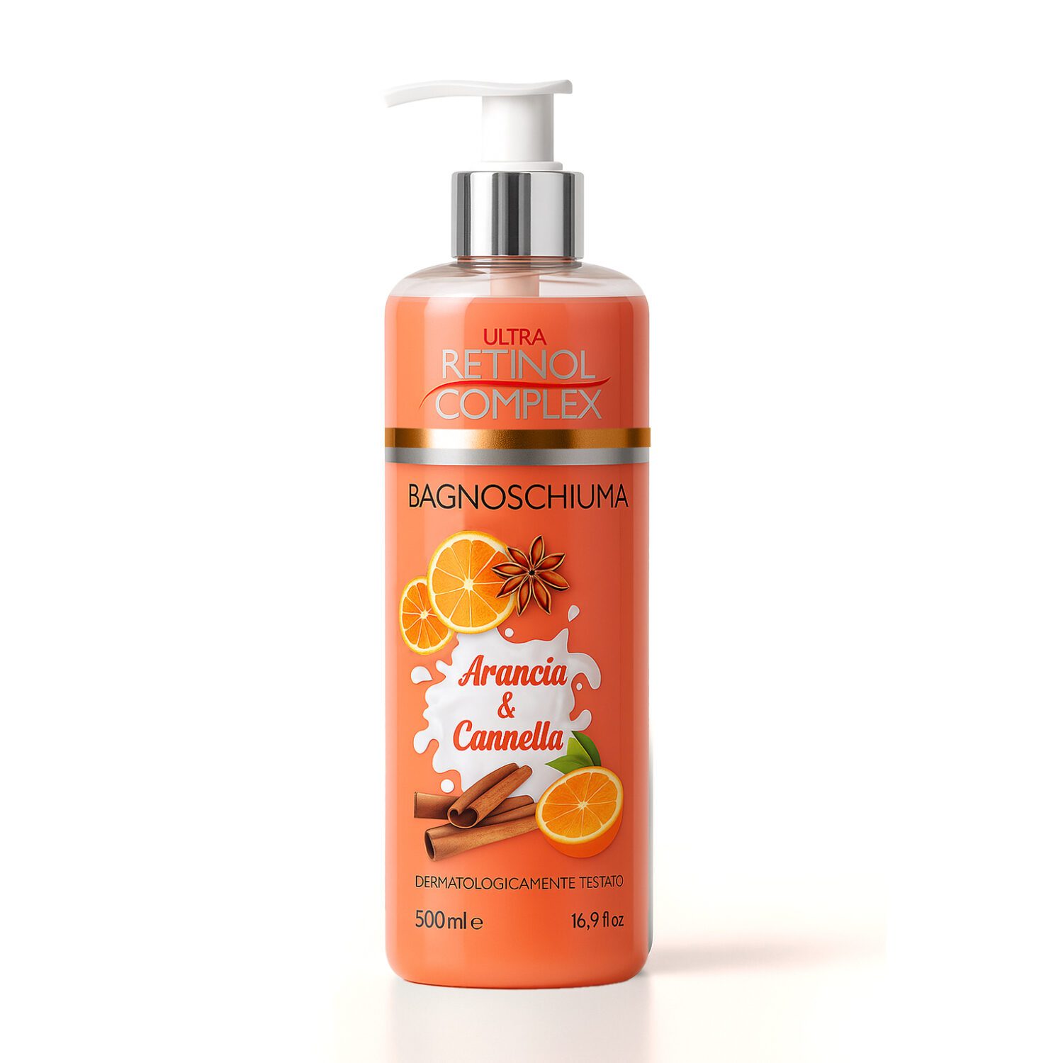 Bagnodoccia Arancia e Cannella 500 ml Retinol Complex