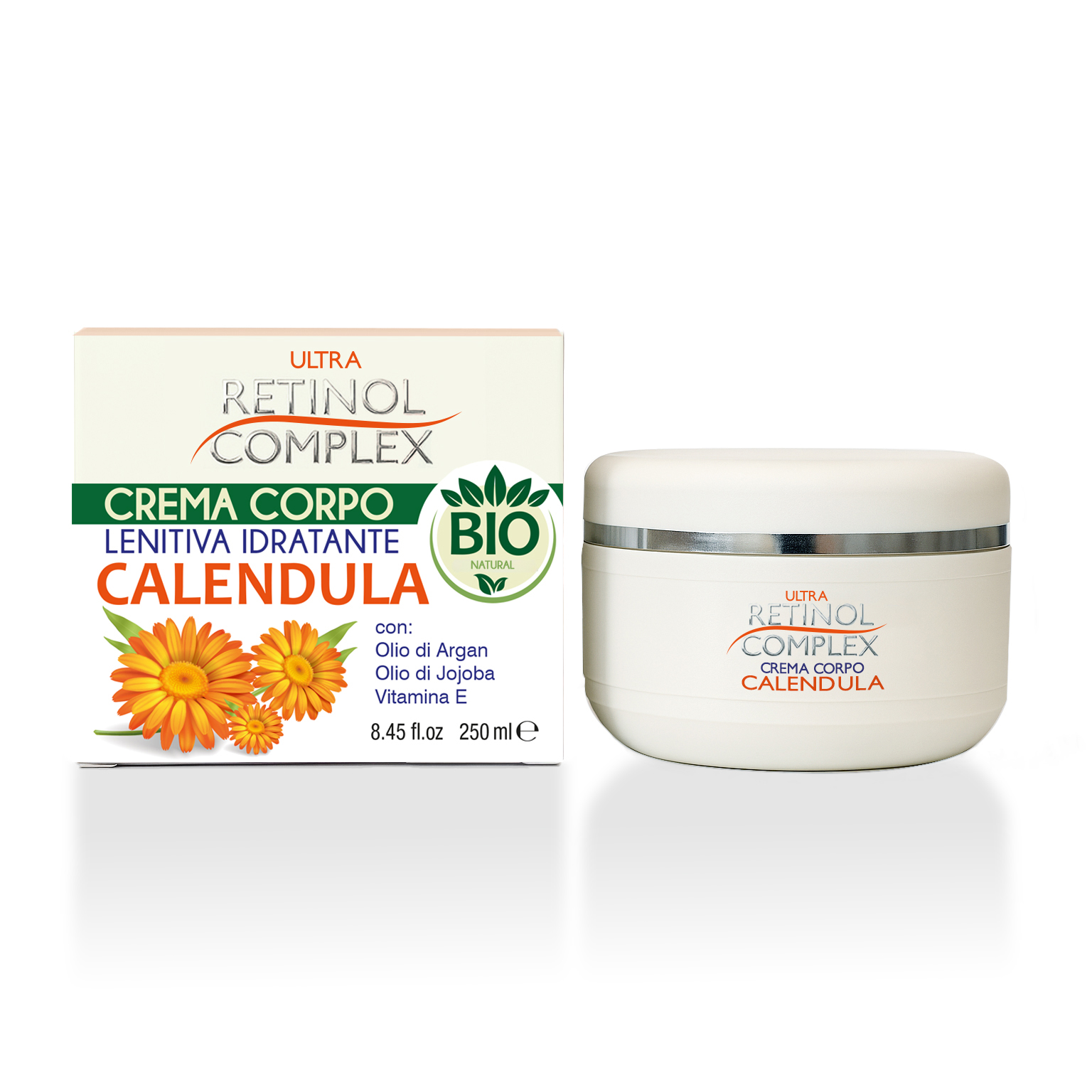 Crema corpo Calendula Bio 250 ml Retinol Complex