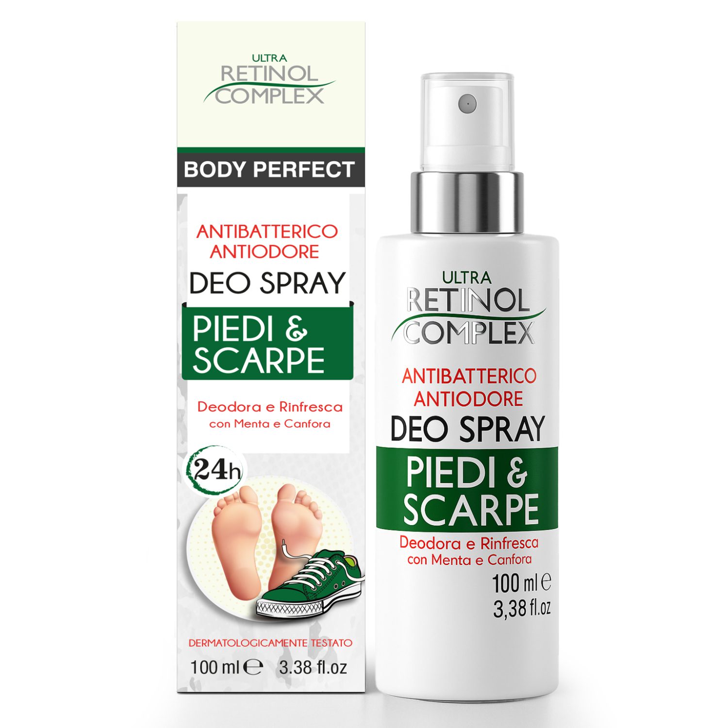 Deo spray piedi e scarpe 100 ml Retinol Complex