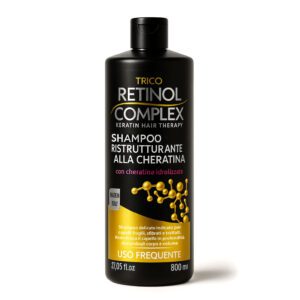 Shampoo ristrutturante alla cheratina 800 ml Retinol Complex