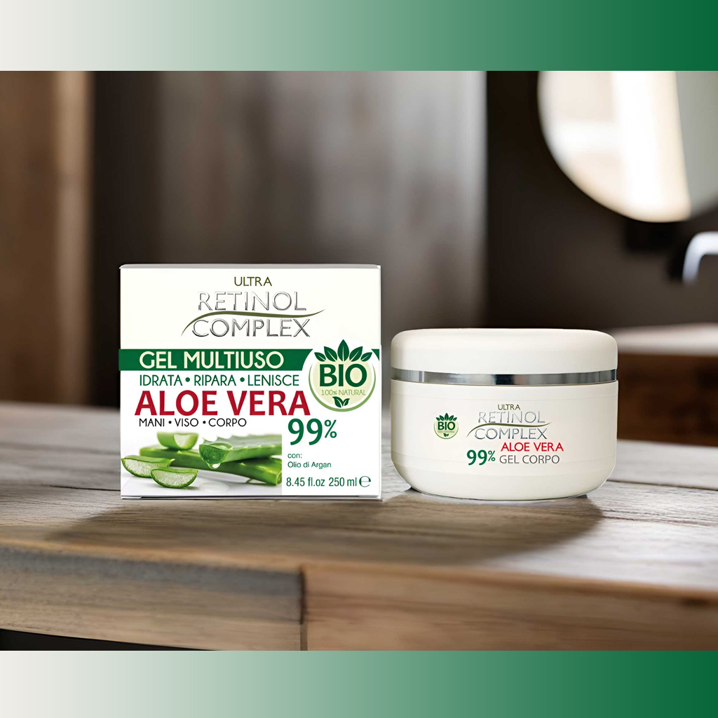 crema corpo aloe vera ambientata