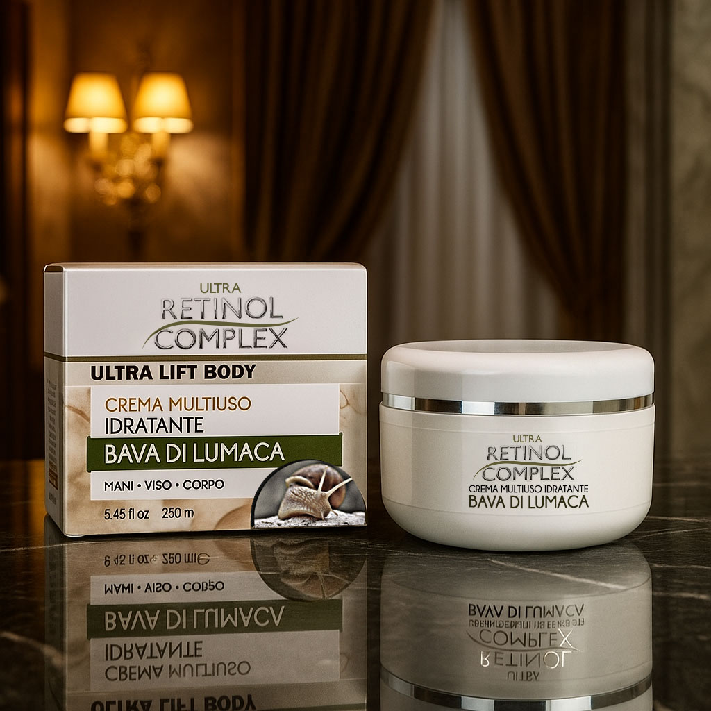 crema corpo multiuso alla bava di lumaca foto ambientata