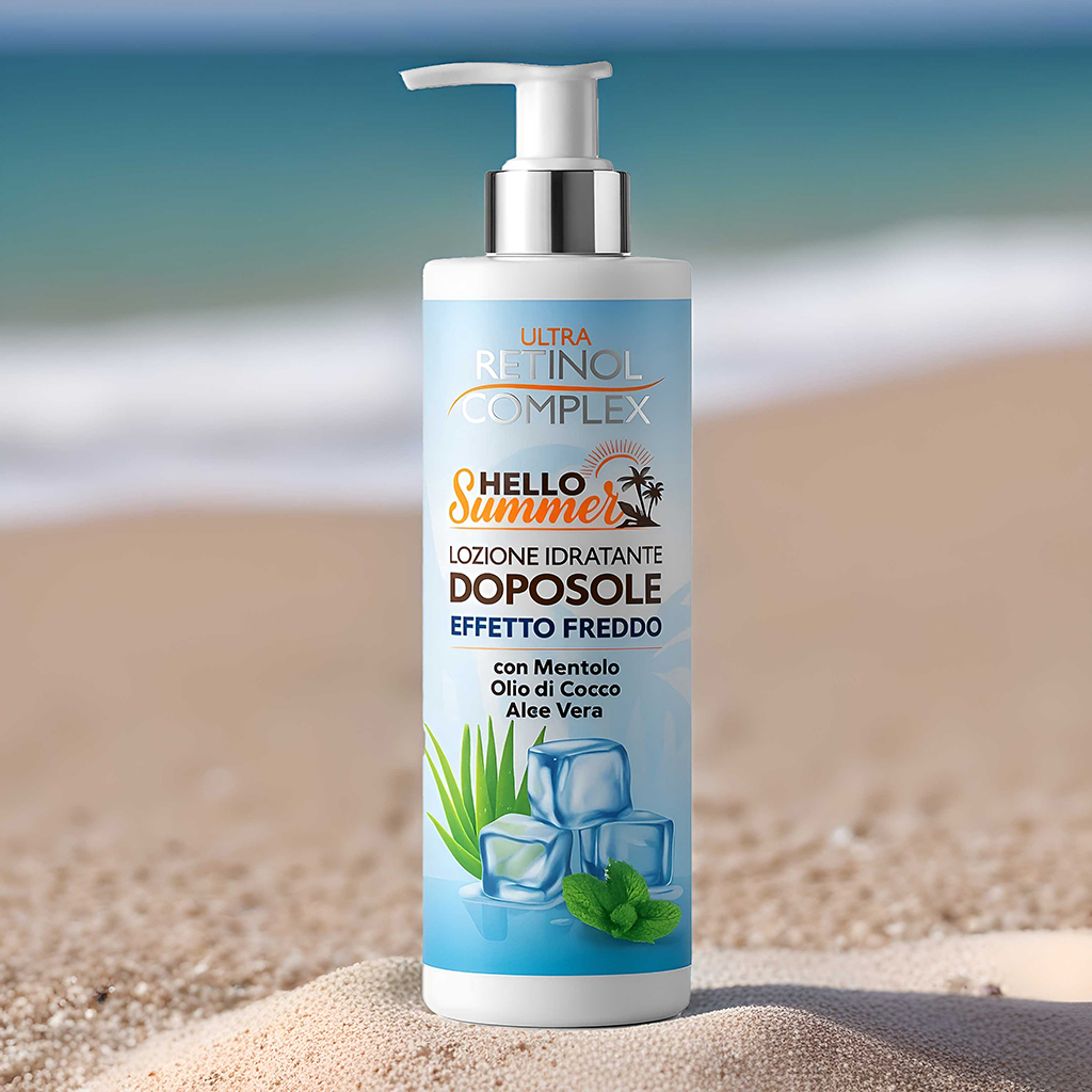 lozione doposole foto ambientata
