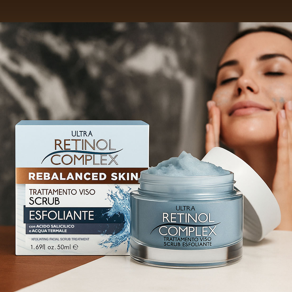 scrub viso foto ambientata