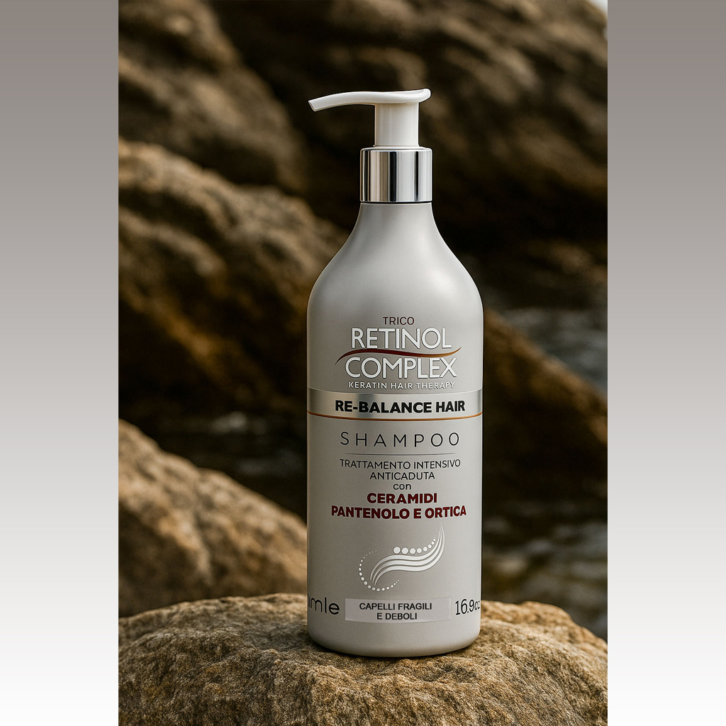 shampoo anticaduta foto ambientata