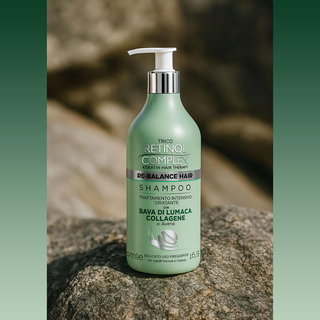 shampoo bava di lumaca e collagene foto ambientata
