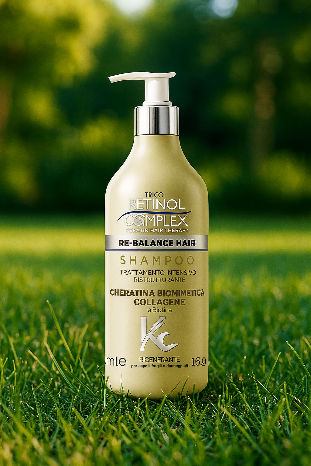 shampoo con cheratina biomimetica