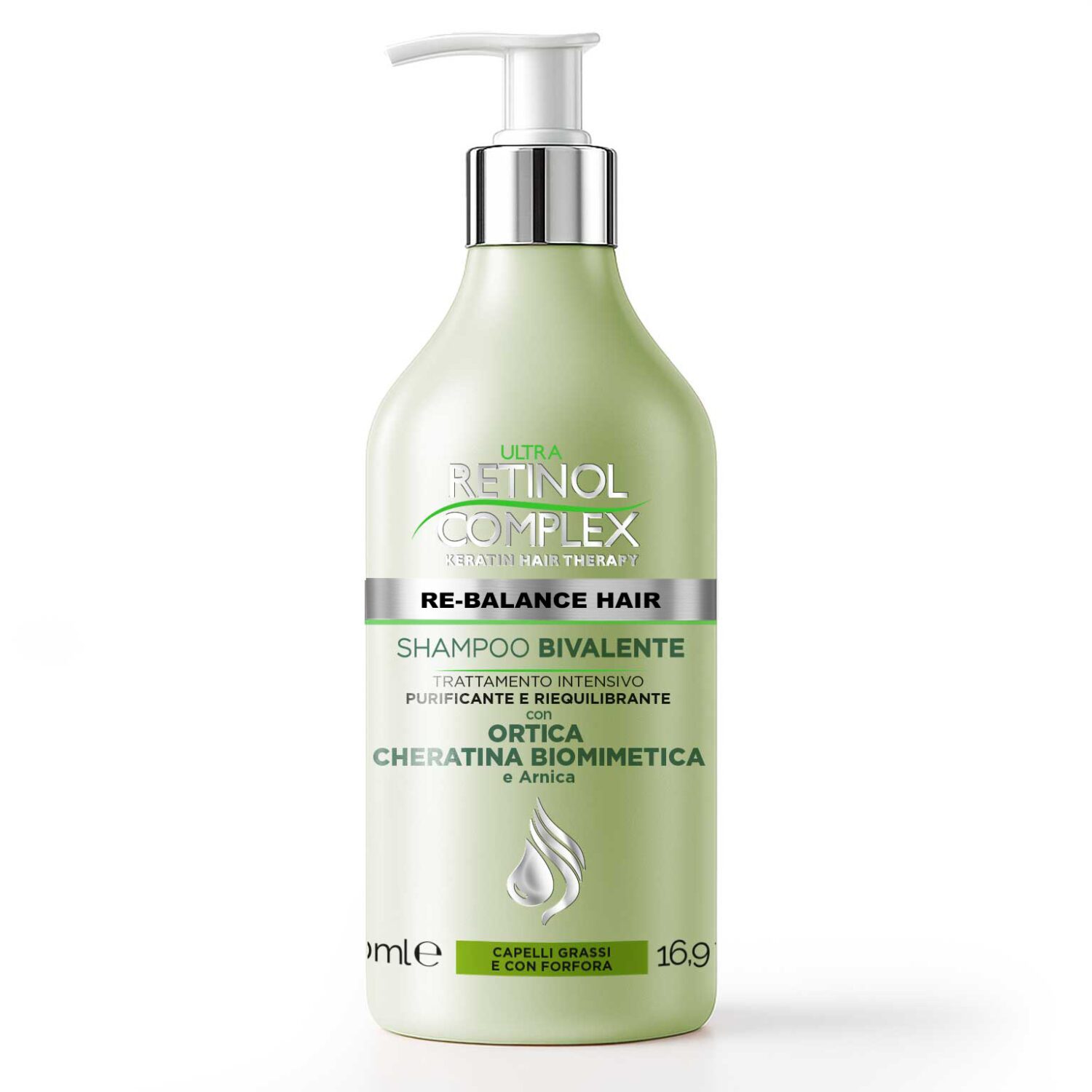 Shampoo purificante antiforfora Retinol Complex da 500ml Shampoo purificante antiforfora Retinol Complex da 500ml