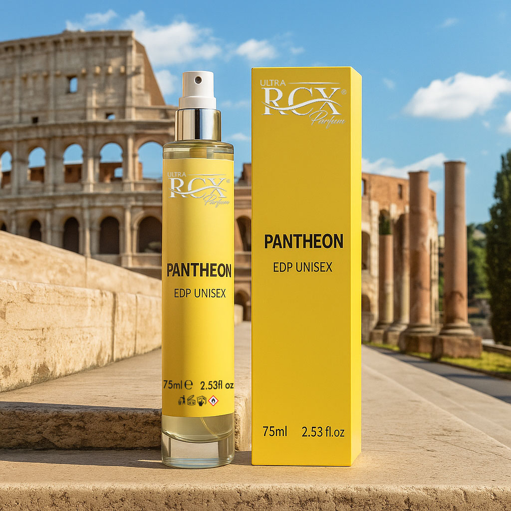 profumo pantheon foto ambientata