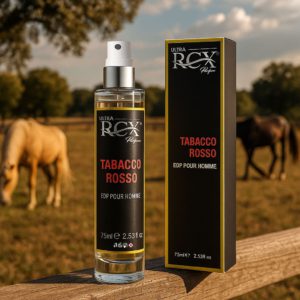 profumo tabacco rosso foto ambientata