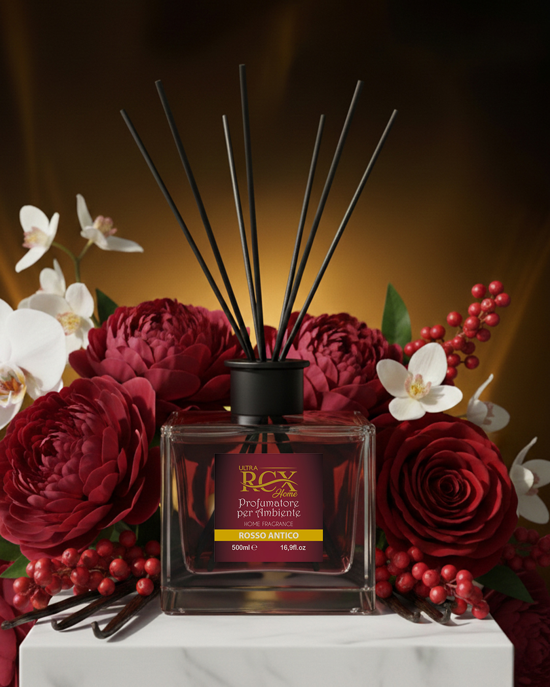 7100 foto ambientata profumatore ambiente rosso antico