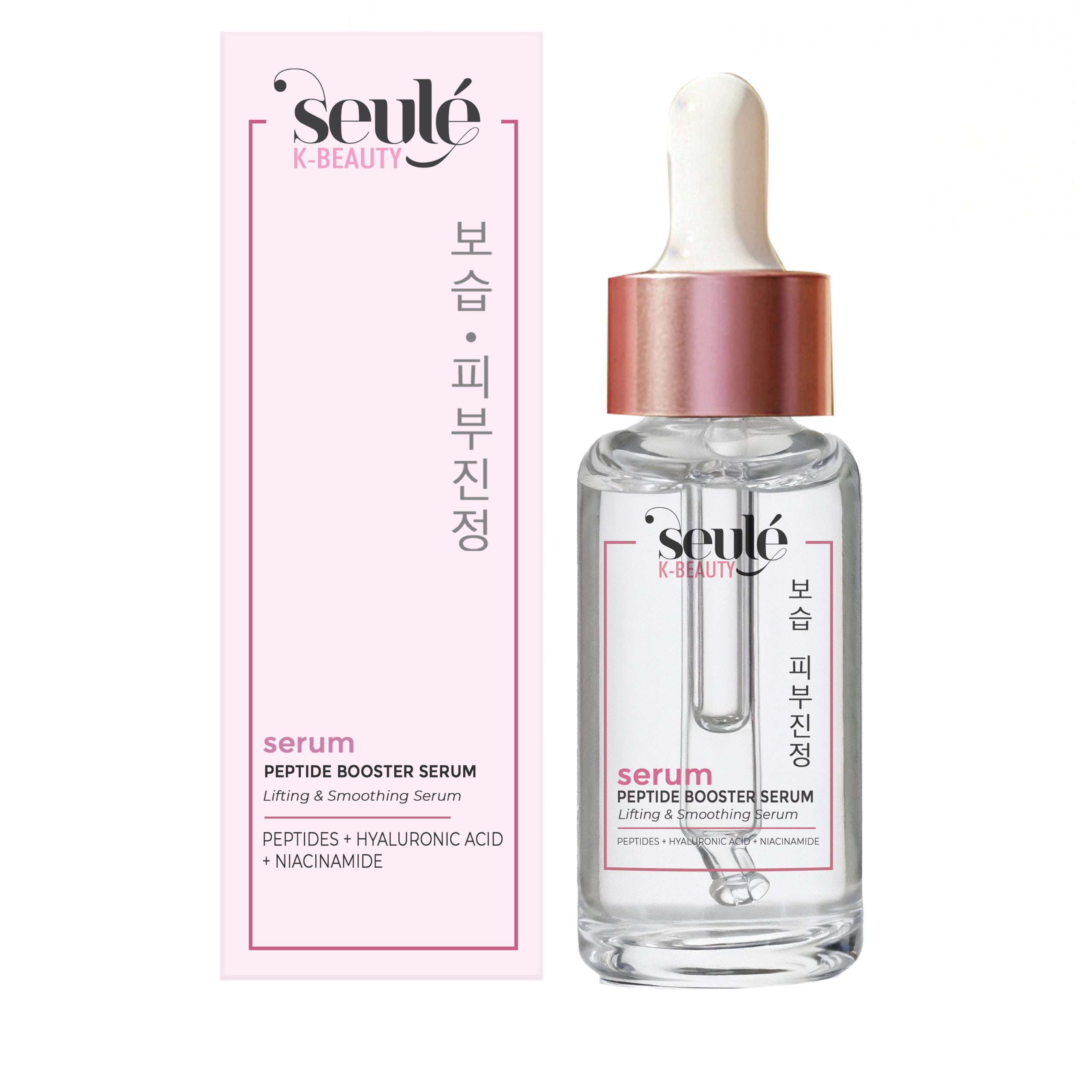 Siero booster coreano con peptidi, acido ialuronico e niacinamide - Seulé K-Beauty