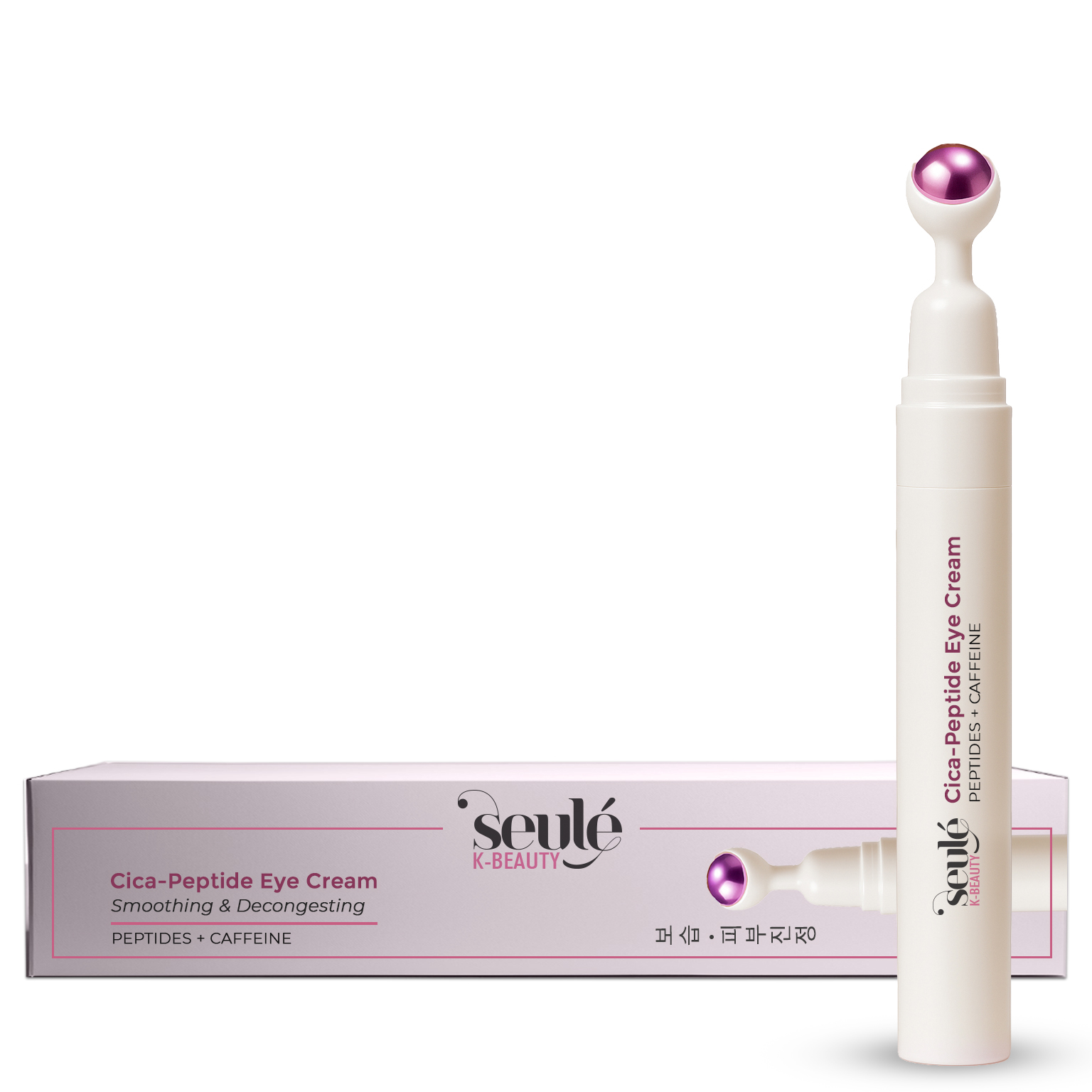 Roll-On Contorno Occhi con Peptidi e Caffeina in applicatore a sfera metallica - Seulé K-Beauty